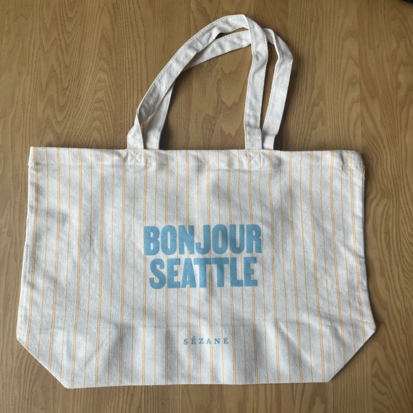 NEW SÉZANE Seattle Cotton Tote- Seattle edition - Picture 1 of 3